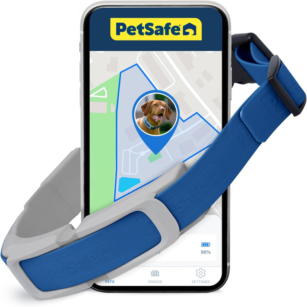 Guardian GPS Tracking Dog Fence Collar - Reliable Dog Fence - Wireless Virtual System - Waterproof Collar - Long Lasting Battery - Blue