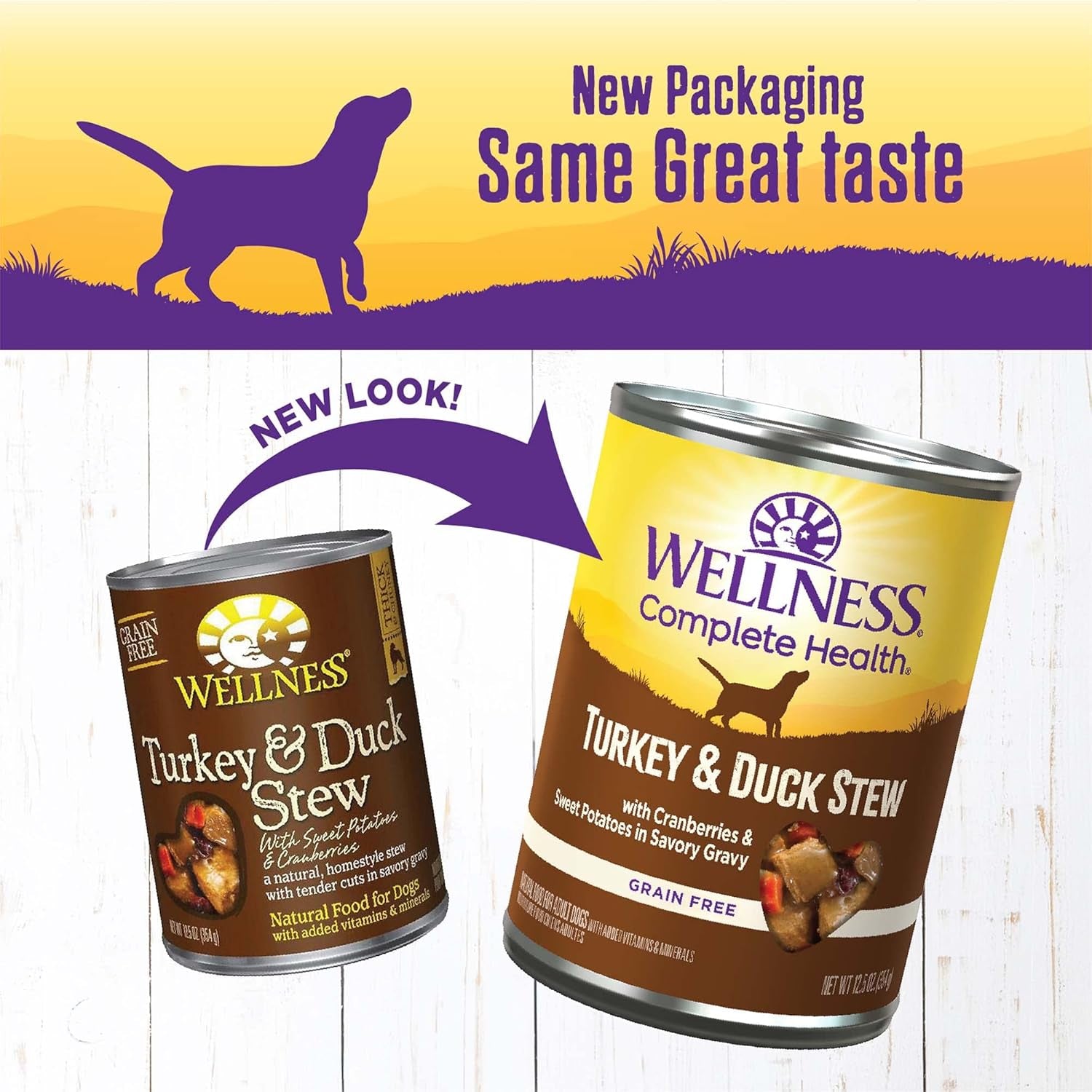 Complete Health Thick & Chunky Natural Grain Free Canned Wet Dog Food, Turkey & Duck Stew, 12.5-Ounce Can (Pack of 12)