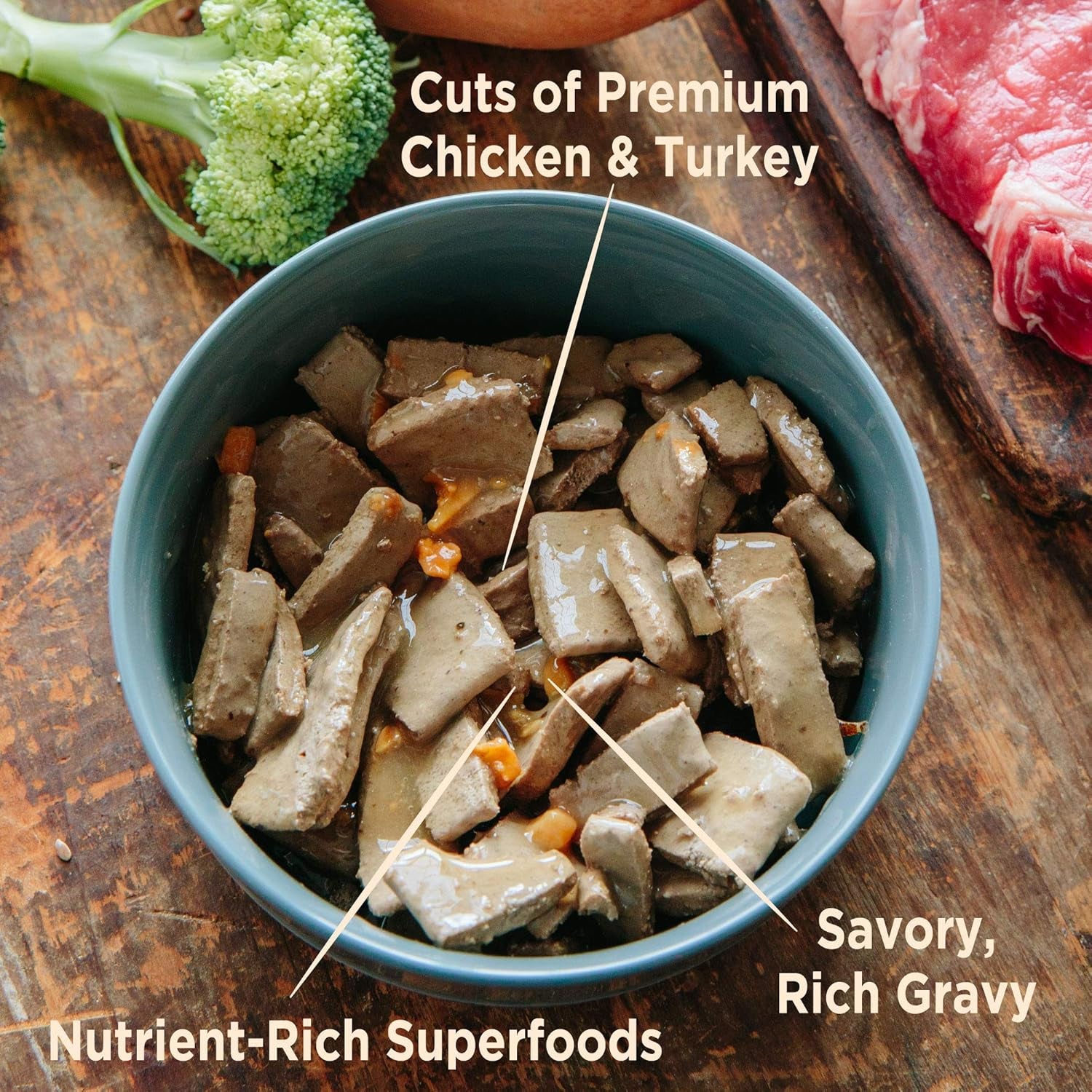 CORE Hearty Cuts Natural Wet Grain Free Canned Dog Food, Chicken & Turkey, 12.5-Ounce Can (Pack of 12)