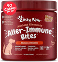 Dog Allergy Relief - anti Itch Supplement - Omega 3 Probiotics for Dogs - Digestive Health - Soft Chews for Skin & Seasonal Allergies - with Epicor Pets - Bison - 90Ct