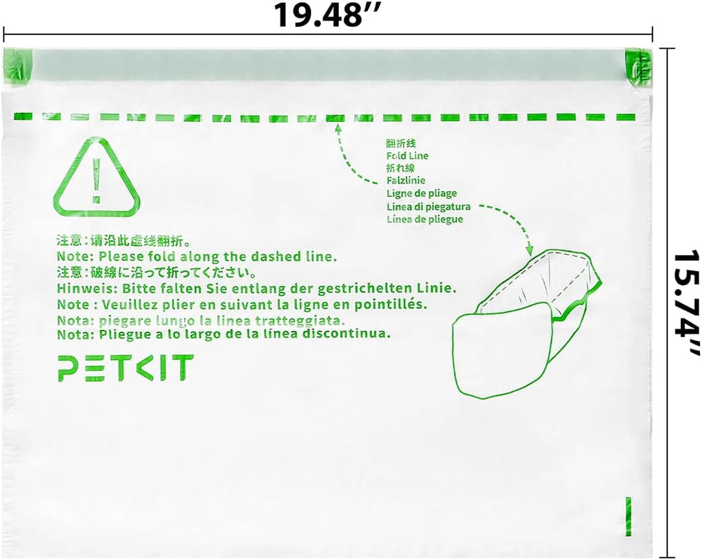 Replacement Trash Bag Waste Bag for Puramax 2/PUROBOT Max Pro Automatic Cat Litter Box-5 Rolls (5 Roll(90 Count))
