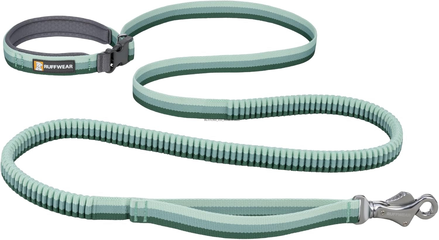 , Roamer Bungee Dog Leash for Running, Biking or Hiking, Can Be Used Hand-Held or Hands-Free, River Rock Green, 5.5'-7'