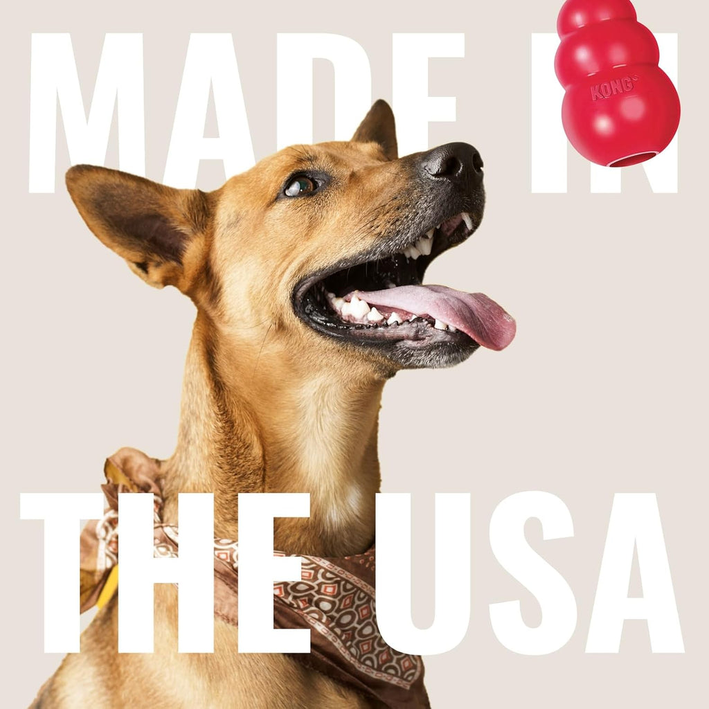 Classic Stuffable Dog Toy - Fetch & Chew Toy for Dogs - Treat-Filling Capabilities & Erratic Bounce for Extended Play Time - Durable Natural Rubber Material - for Large Dogs