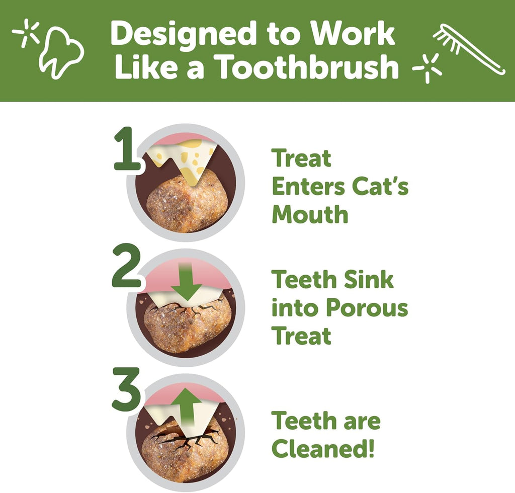 Wellness Cat Dental Treats, Natural Chews, Chicken Flavor, (2 Ounce Bag)