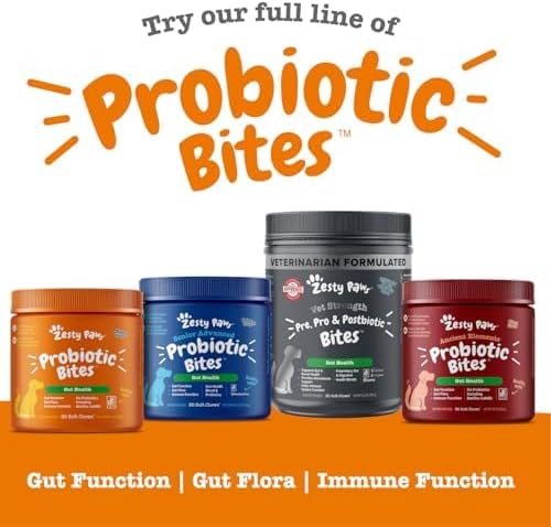 Probiotics for Dogs - Digestive Enzymes for Gut Flora, Digestive Health, Diarrhea & Bowel Support - Clinically Studied DE111 - Dog Supplement Soft Chew for Pet Immune System - Pumpkin