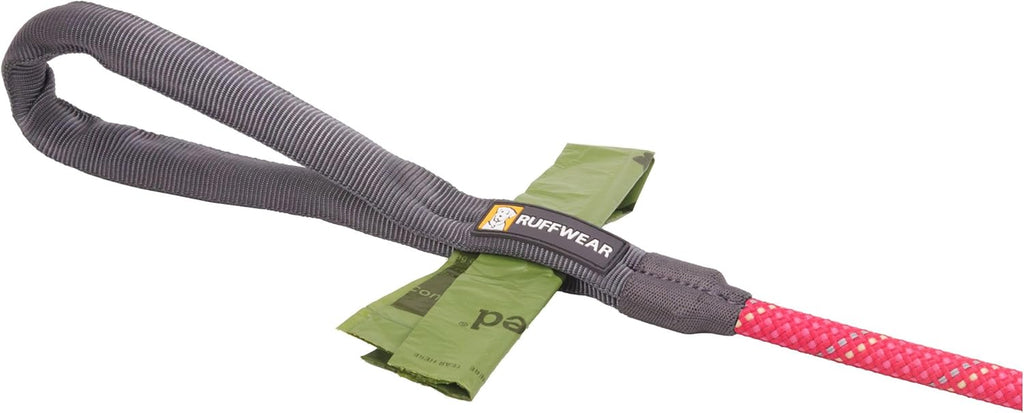 , Just‑A‑Cinch Slip Lead Dog Leash, 5 Ft Reflective Rope with Adjustable Silicone Stoppers, Collar‑Free Cinch Design, Tubular Webbing Handle, Accessory Loop, Pink