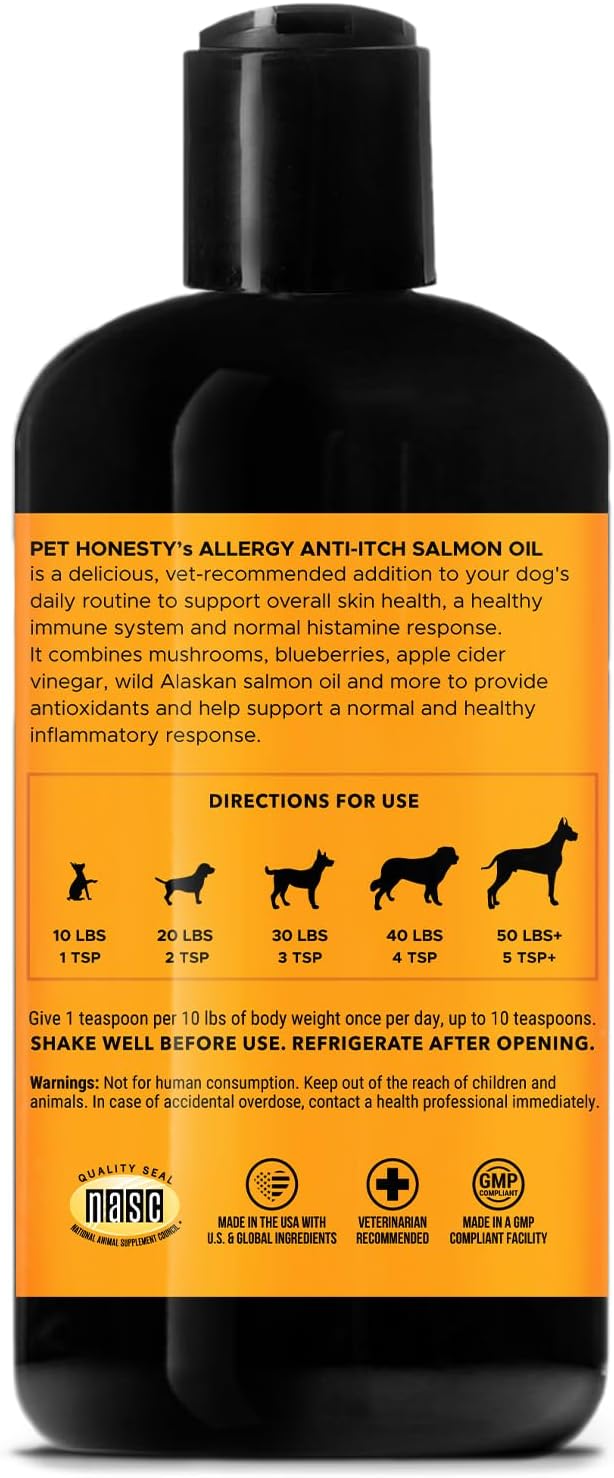 Dog Allergy Relief Seasonal Itch Relief Shampoo for Dogs and Cats - Dog Skin and Coat Supplement, Itch Support for Dogs, Moisturizing and Hydrating Coconut Oil + Vitamin E (16 Oz)