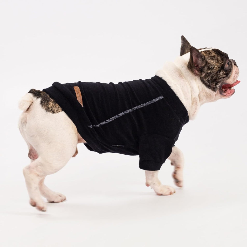 3 Pack Classic Fleece Dog Sweater, Winter Clothes for Small Dogs Boy Girl, Turtleneck Dog Sweatshirt, Pet Pullover Jumper, Cat Apparel, Black, Olive Green, Cream, Large