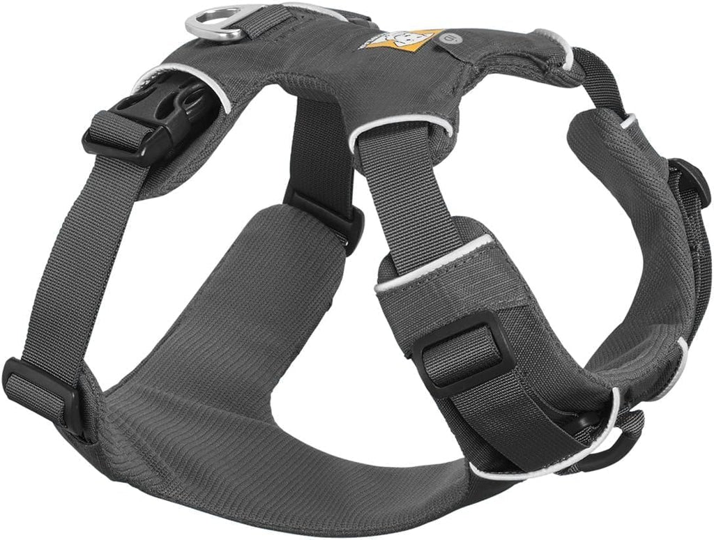, Front Range Dog Harness, Reflective Soft Padded Everyday Harness with Dual Leash Clips, Adjustable and Lightweight Fit for Training or Walking for All Dogs, Twilight Gray, Xx-Small