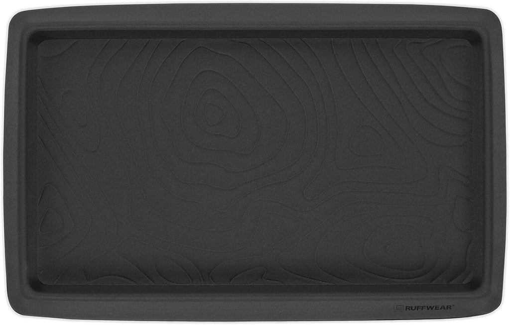 , Basecamp Dog Food Mat – Waterproof, Non-Slip Grip, Adventure-Ready Dog Mat for Food & Water, Fits 2 Bowls, Easy-To-Clean Silicone for Messy Drinkers & Floor Protection, Basalt Gray