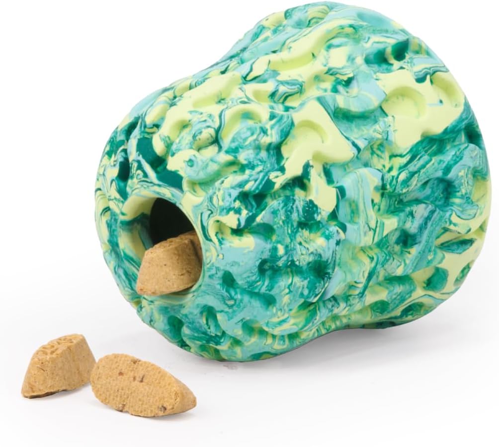 , Morel Toy, Interactive Enrichment Toy for Dogs, Moss Green