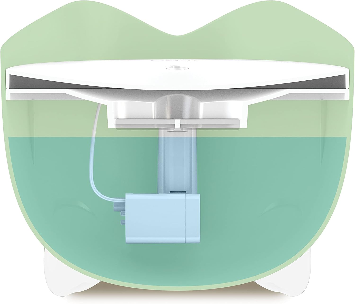 PIXI Drinking Fountain – Cat Water Fountain with Triple Filter and Ergonomic Drinking Options, Green