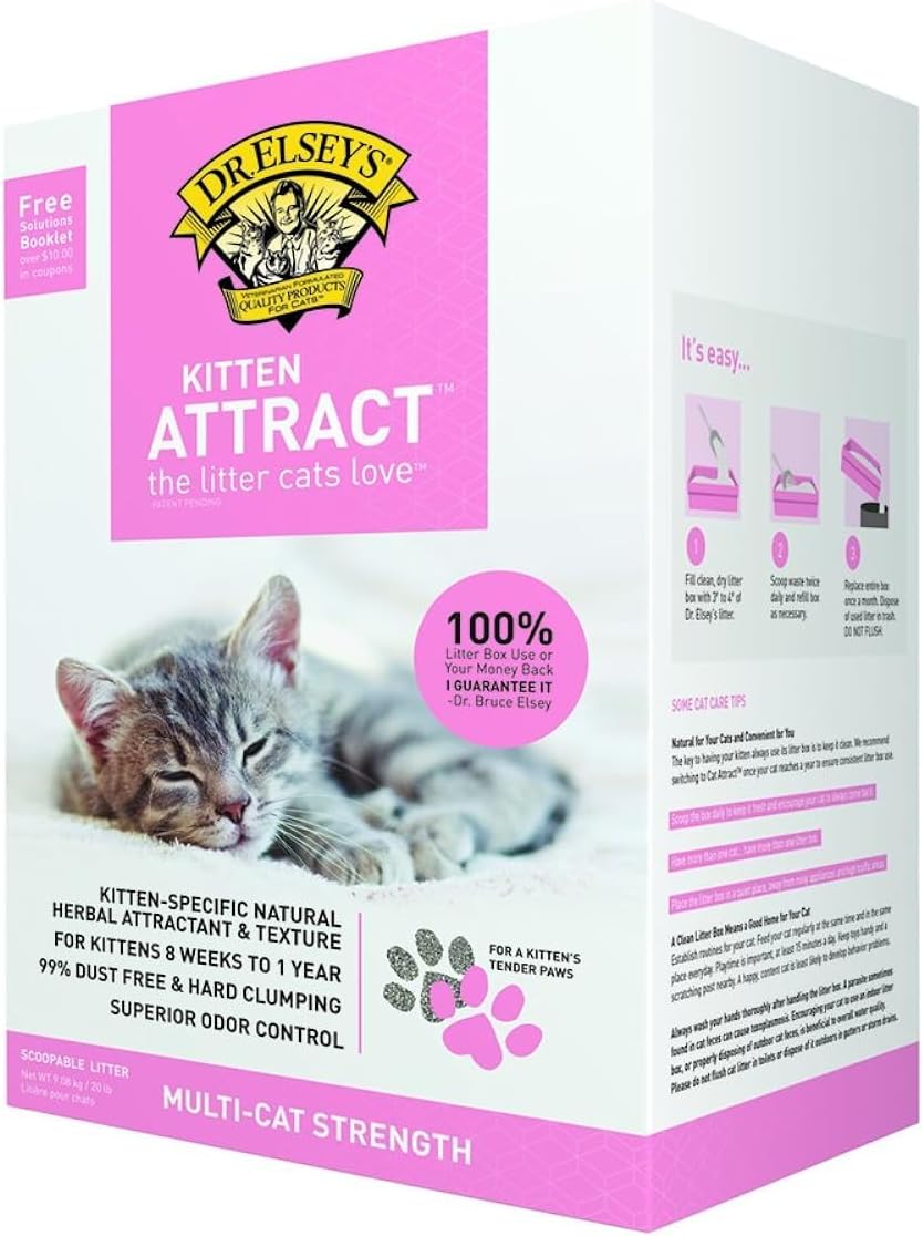 Kitten Attract Kitten Training Litter, Kitten Attract Litter 20Lb Bo, 20 Lb