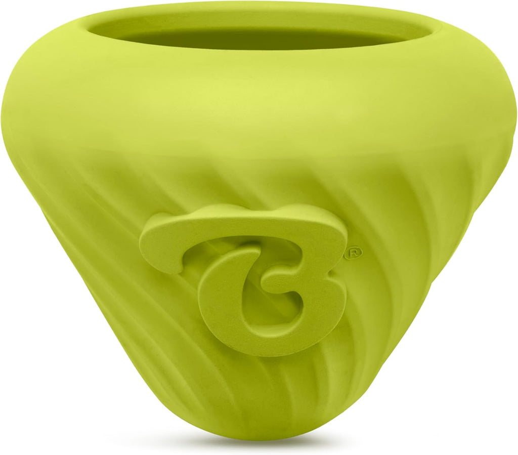 Natural Rubber Cone Interactive Enrichment Treat Dispensing Dog Toy - Slow Feeder - Great for Meals and Boredom