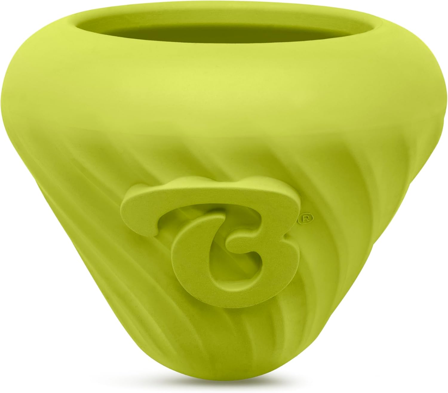 Natural Rubber Cone Interactive Enrichment Treat Dispensing Dog Toy - Slow Feeder - Great for Meals and Boredom