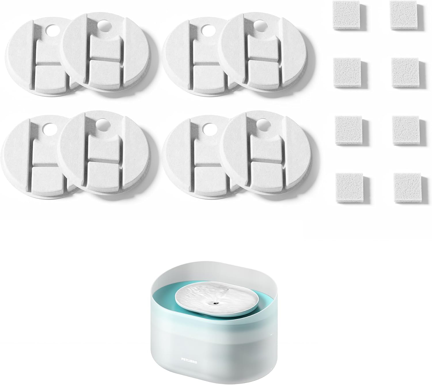 Dog Water Fountain, 2.1Gal/8L Capsule Dog Fountain for Medium to Large Dogs, Anti-Splash Dog Water Bowl Dispenser, Super Quiet Pet Water Fountain, Great for Dogs Cats and Multi-Pet Home