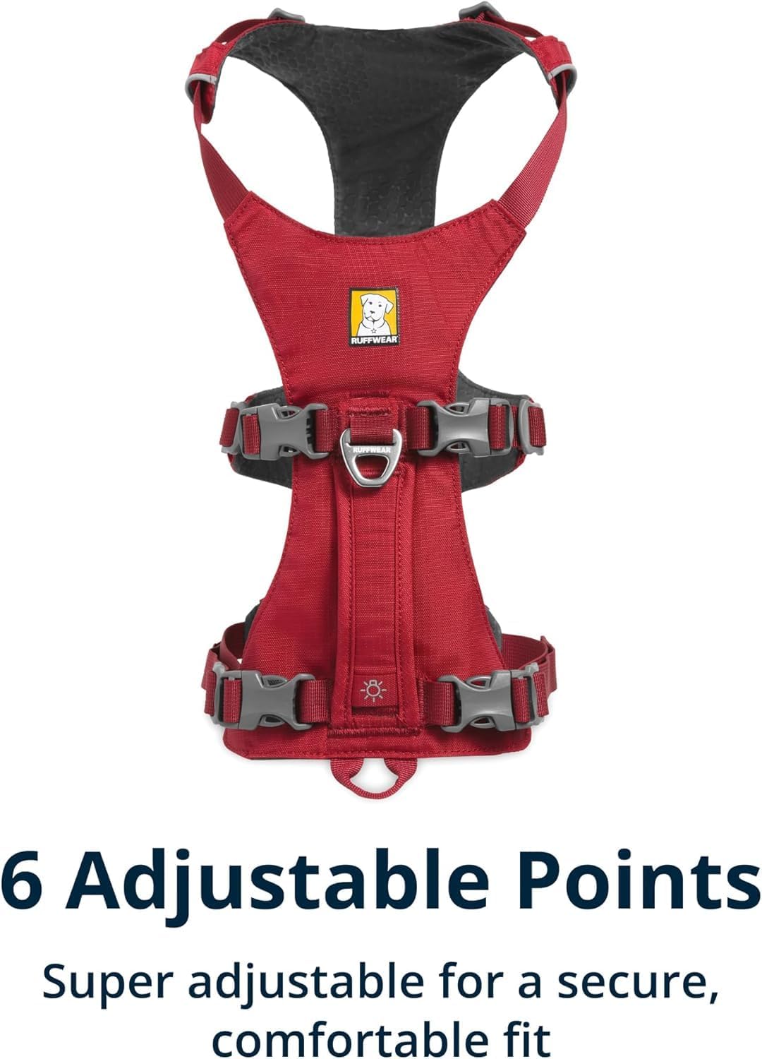 , Flagline Dog Harness, Lightweight and Reflective, No Pull Dog Lift Harness for Hiking, Running and Everyday Use, Red Rock, Large/X-Large