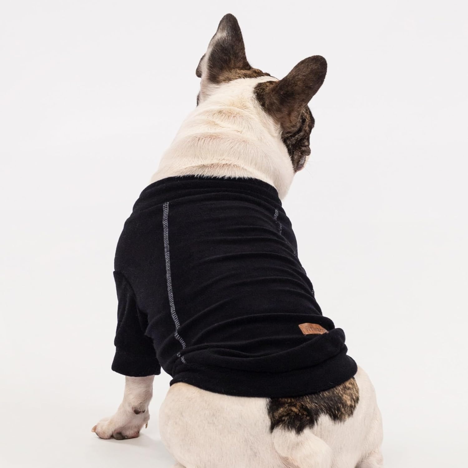 3 Pack Classic Fleece Dog Sweater, Winter Clothes for Small Dogs Boy Girl, Turtleneck Dog Sweatshirt, Pet Pullover Jumper, Cat Apparel, Black, Olive Green, Cream, Large