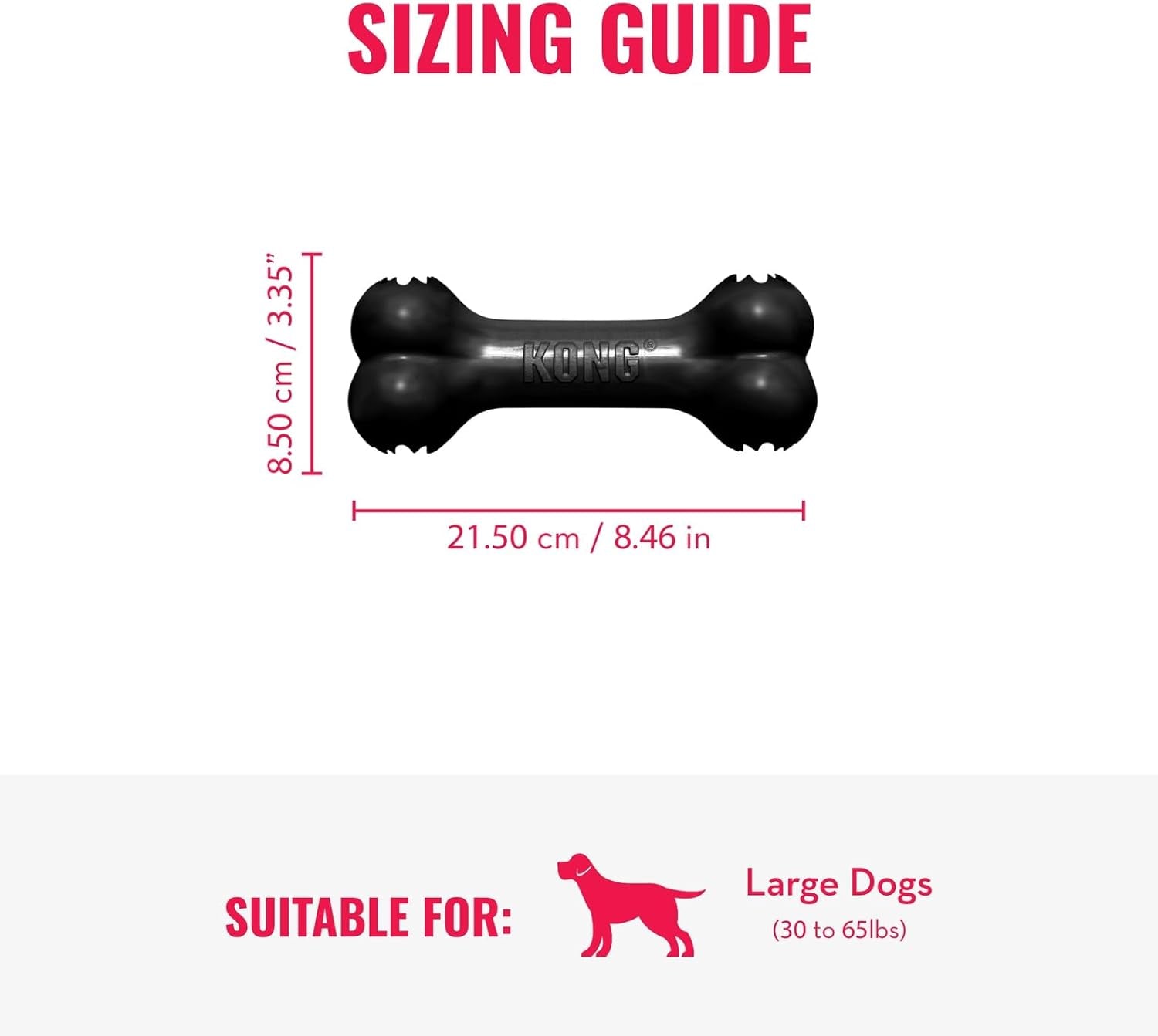 - Extreme Goodie Bone - 'S Most Durable Natural Rubber Dog Bone for Power Chewers - Black - for Large Dogs