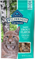 Wilderness High Protein Crunchy Cat Treats, Made with Natural Ingredients, Tasty Trout, 2-Oz Bag (Pack of 12)
