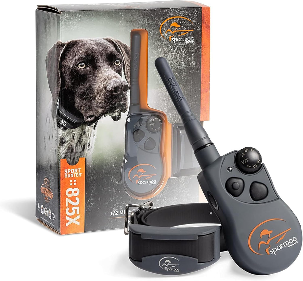 Sporthunter 825X - Remote Training Collar - Half-Mile Range Trainer - Waterproof Dog E-Collar - Quick-Charge Battery - Static, Vibration, & Tone Modes