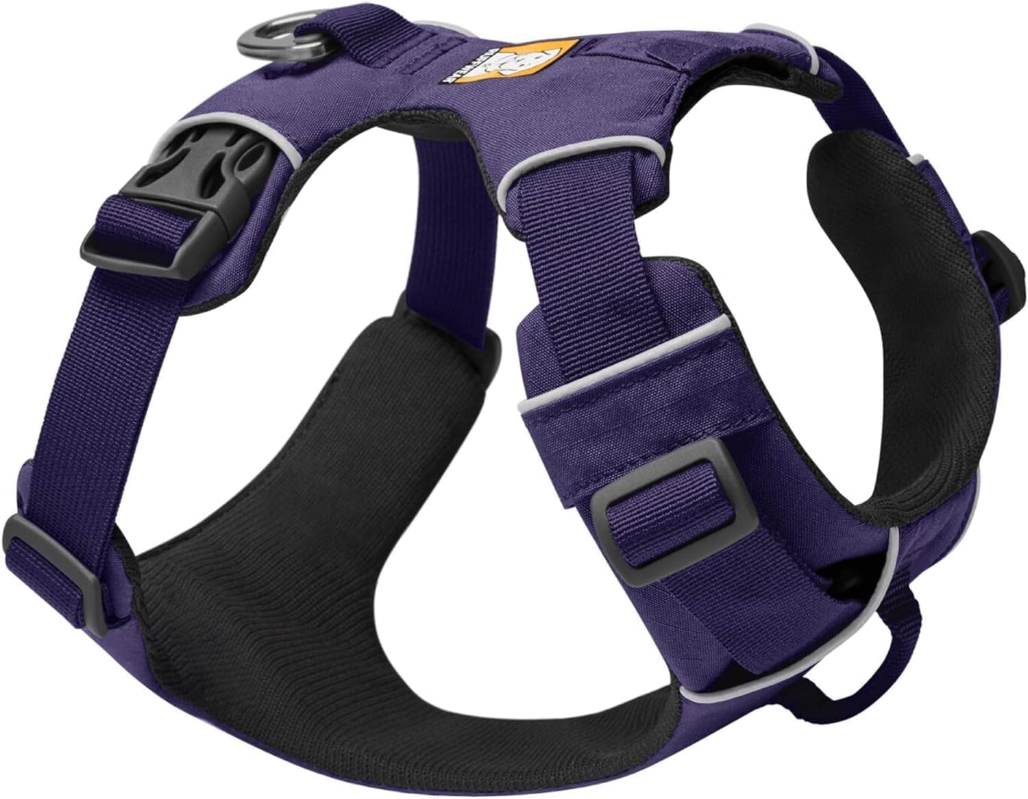 , Front Range Dog Harness, Reflective Soft Padded Everyday Harness with Dual Leash Clips, Adjustable and Lightweight Fit for Training or Walking for All Dogs, Purple Sage, Large/X-Large