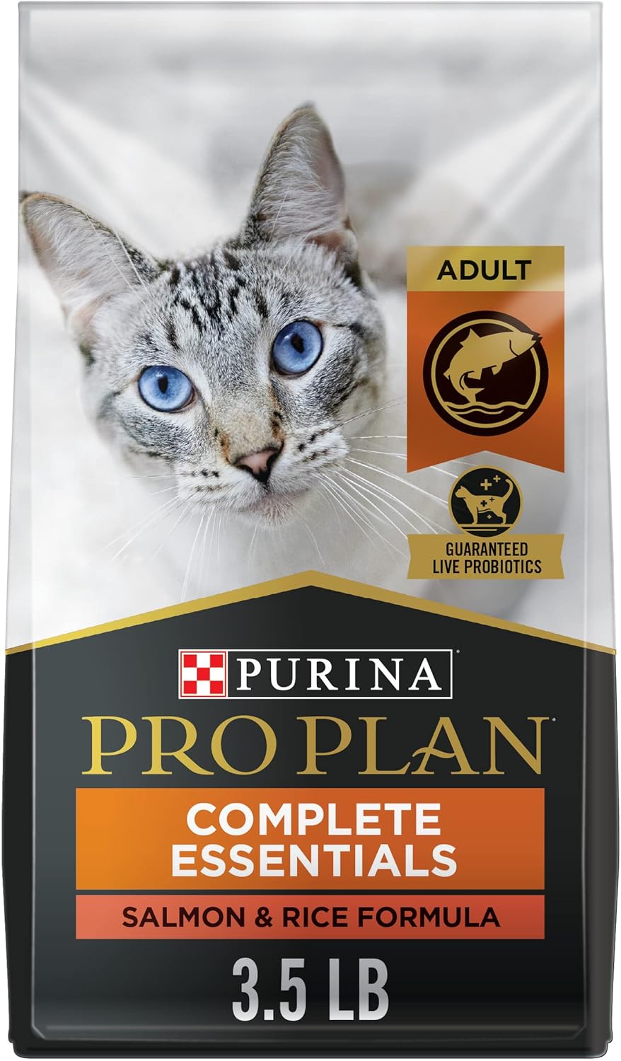 High Protein Cat Food with Probiotics for Cats, Chicken and Rice Formula - 16 Lb. Bag
