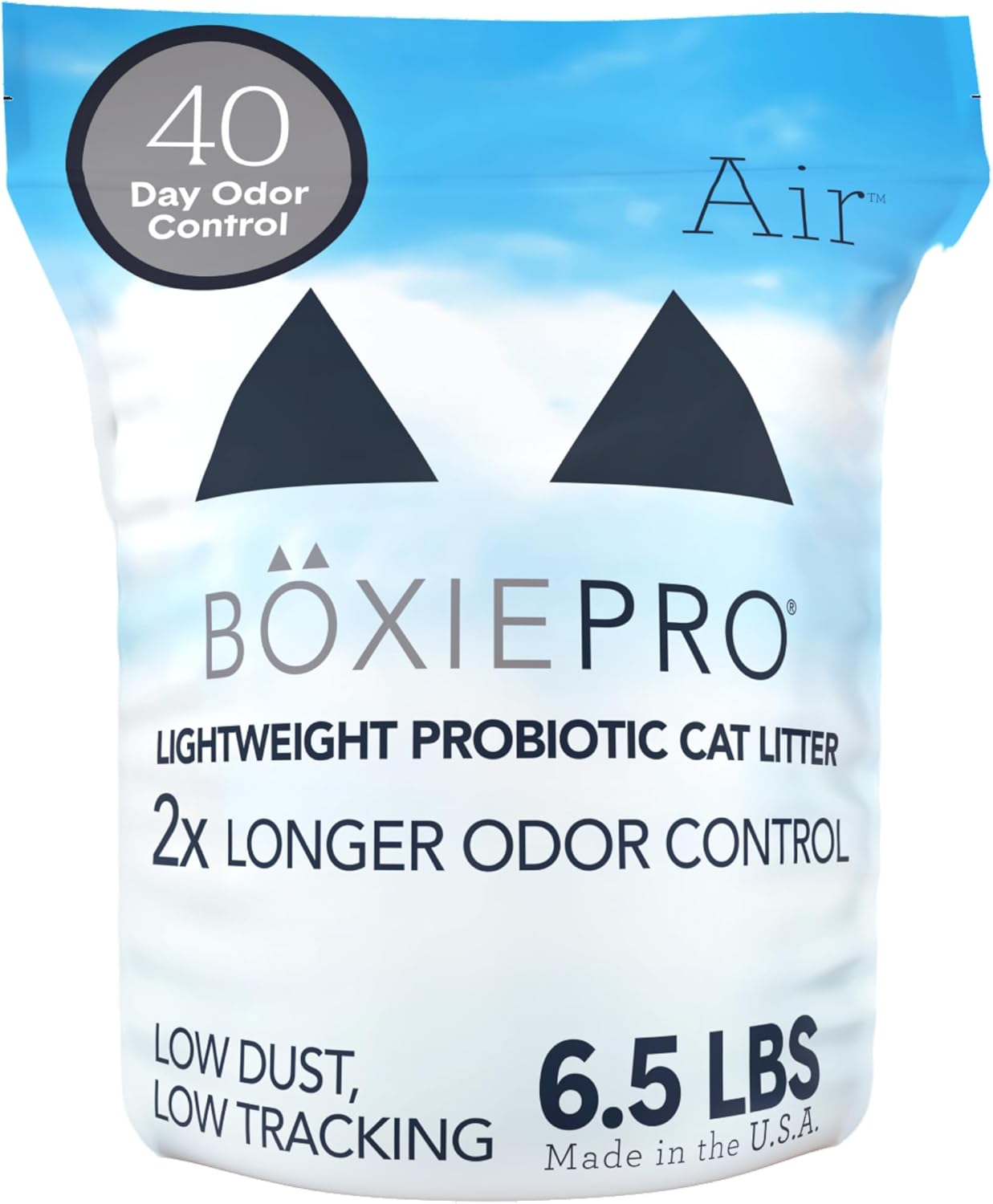 Boxie® Probiotic Cat Litter, Lightweight 40-Day Odor Control, Clumping, 6.5Lb