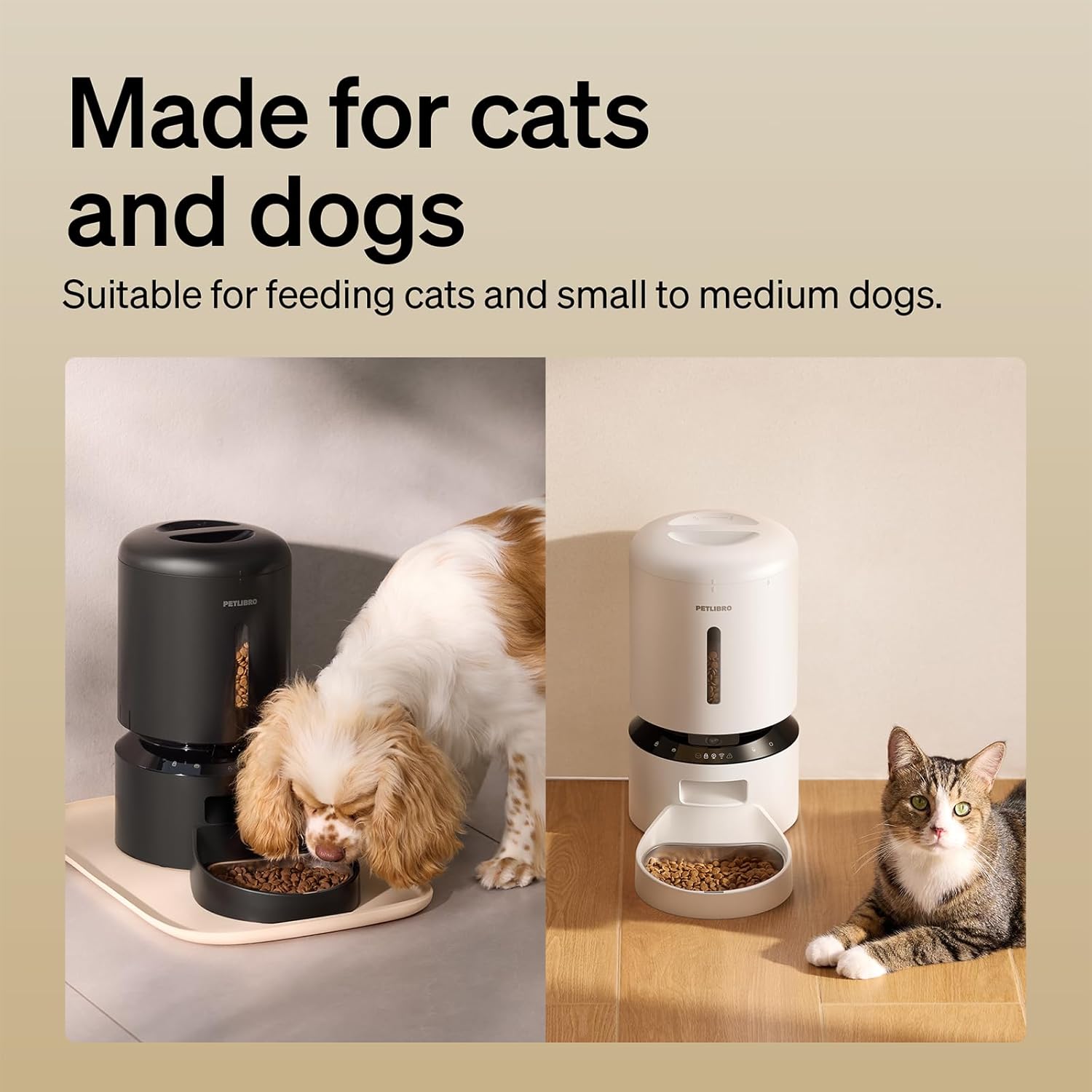Automatic Cat Feeder with Camera, 1080P HD Video with Night Vision, 5G Wifi Pet Feeder with 2-Way Audio, Low Food & Blockage Sensor, Motion & Sound Alerts for Cat & Dog Single Tray