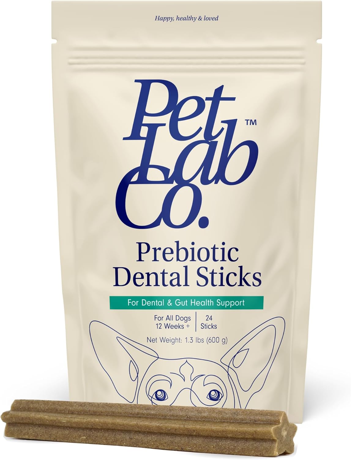 Dental Sticks – Dog Dental Chews -Target Plaque & Tartar Build-Up at the Source - Designed to Maintain Your Dog’S Oral Health, Keep Breath Fresh and Provide Digestive Help (6 Sticks)