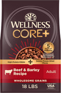 CORE+ Dry Dog Food with Freeze Dried Pieces, Wholesome Grains, High Protein, Natural, Beef & Barley Recipe, (18-Pound Bag)