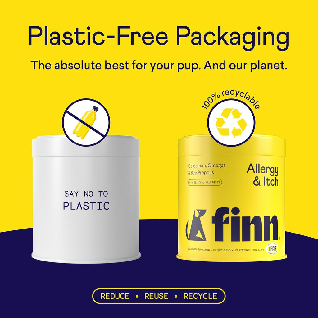 Allergy & Itch for Dogs | Daily Support for Itchy Skin, Immune Health & Seasonal Allergies from Colostrum, Bee Propolis + Probiotics | 90 Soft Chews