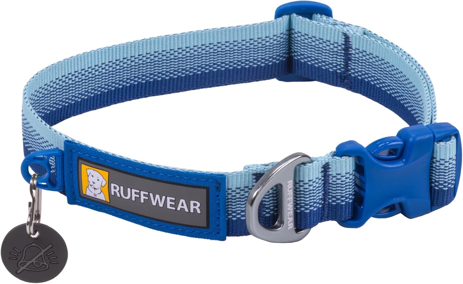 , Front Range Dog Collar, Adjustable Tubelok Webbing, Lightweight, Side Release Buckle, Aluminum V-Ring, Durable for Everyday Use, Coastal Fade, 20"-26"