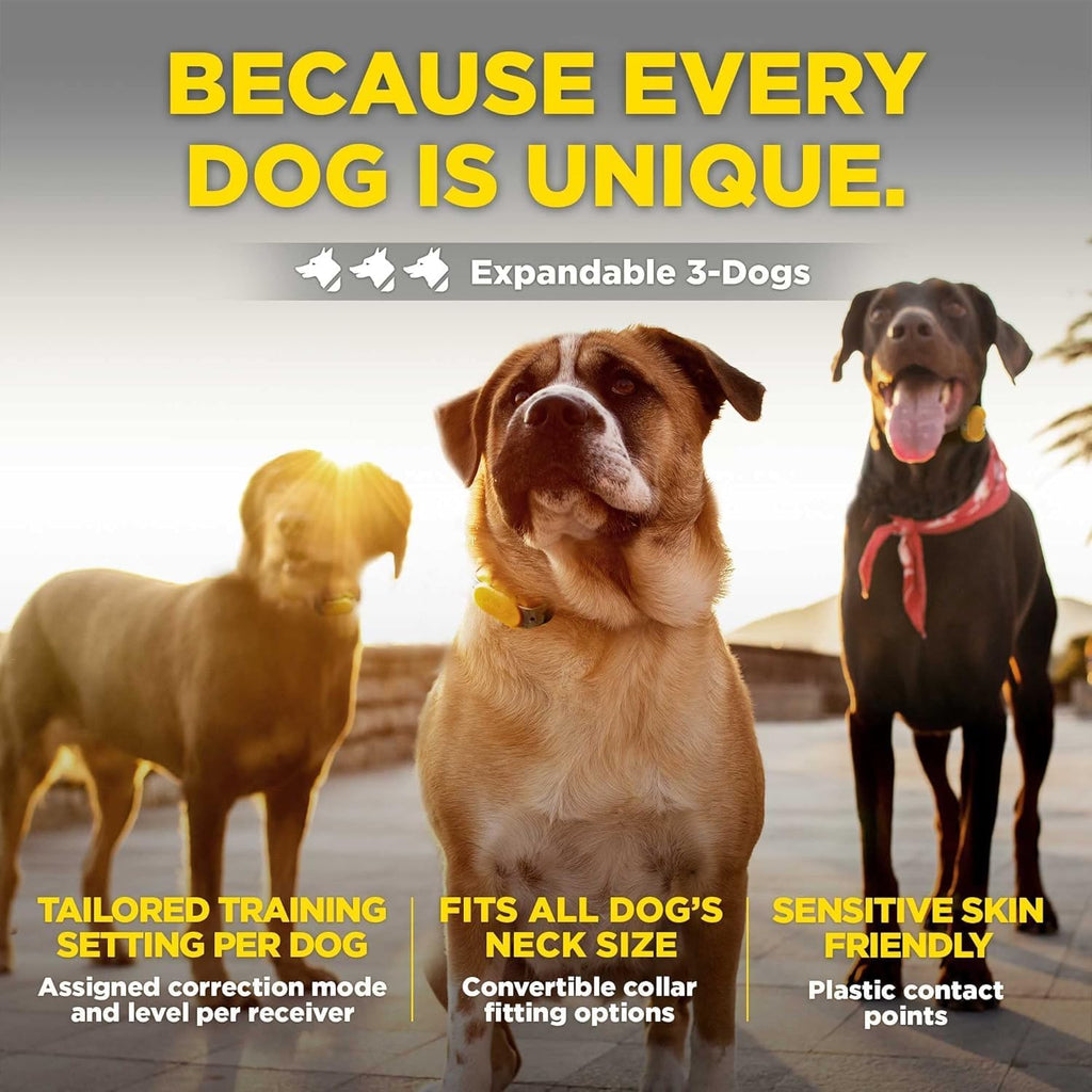 CUE Green – E-Collar for Dogs Training Collar with Remote – Training Made Easy for Everyday Dog Owners – Gentle Vibration, Custom Boost, Waterproof, Rechargeable, 400-Yard Range System