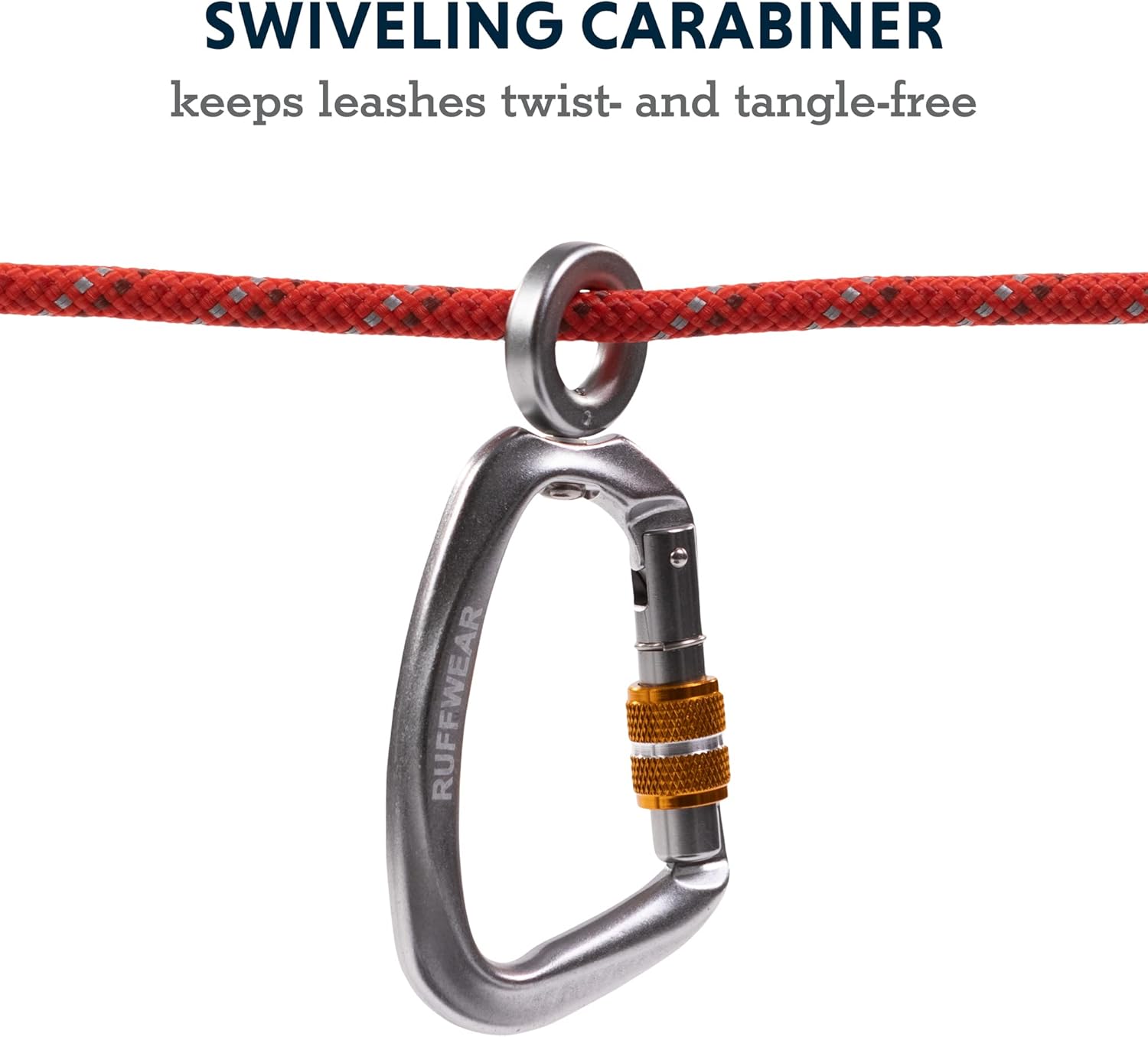 , Knot-A-Hitch Dog Hitching System, Portable Hitch for Campsites, Parks, and Yards, Red Clay