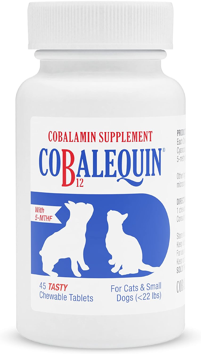 Cobalequin B12 Supplement for Cats and Small Dogs, 45 Count (Pack of 1)