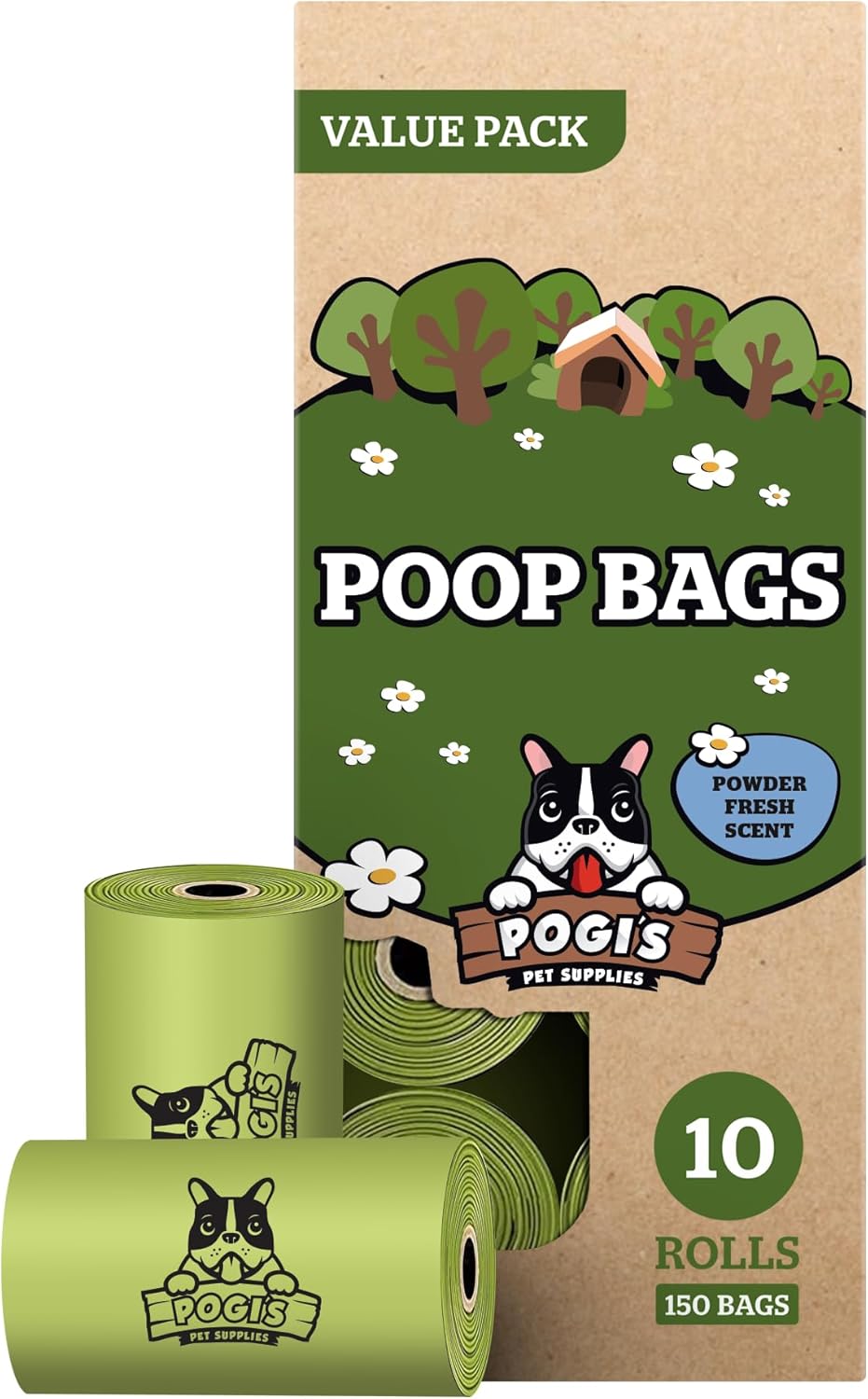 Pogi’S Dog Poop Bags – Leak-Proof & Extra Thick Pet Waste Bags (Fresh Scent, 30 Rolls, 450-Count)