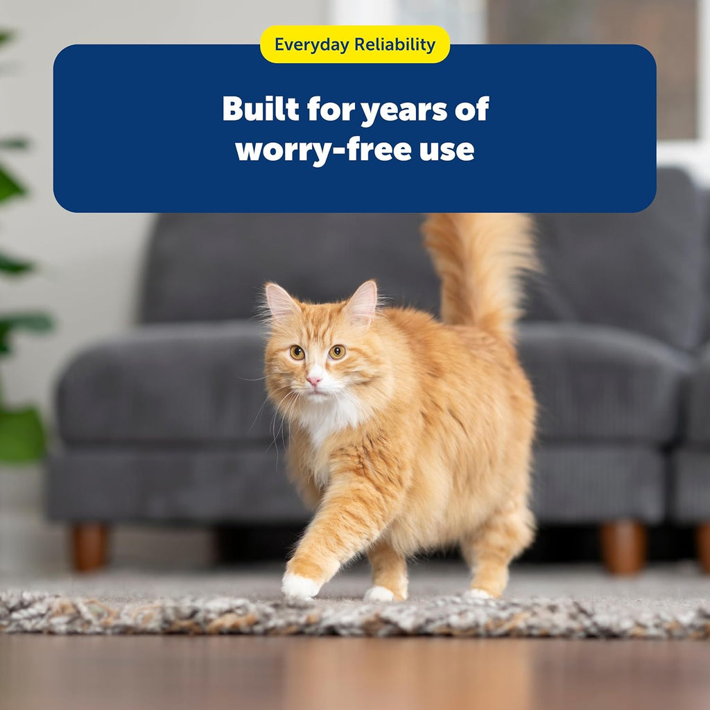 Seaside Stainless Pet Fountain - Encourages Hydration - Dual Filtration Removes Odors - Compact Design - Rust Resistant Material - Quiet Motor -