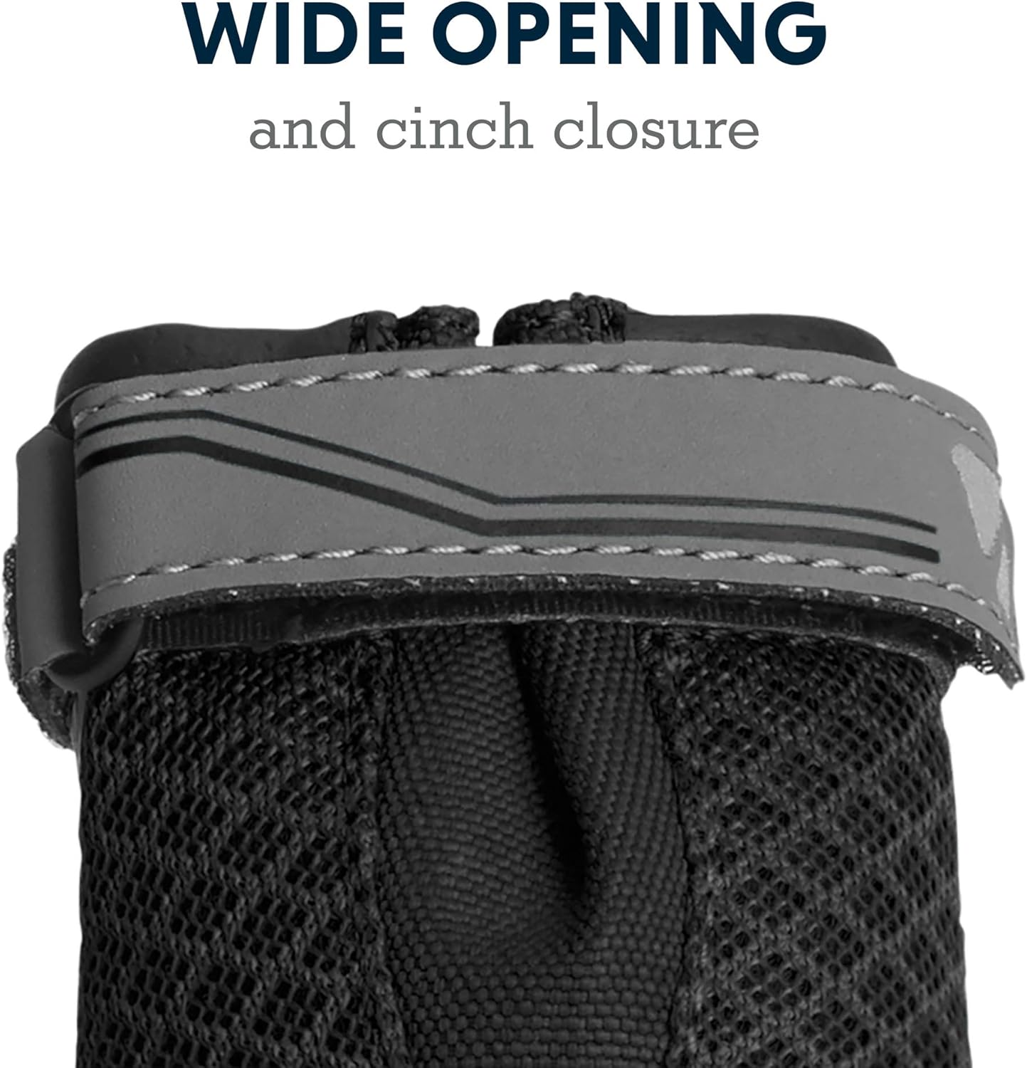 , Grip Trex Dog Shoes, Non-Slip Boots for Hot Pavement & Snow, Weatherproof Paw Protection with Breathable Mesh, Rugged Sole for Hiking, Obsidian Black, 3.00"