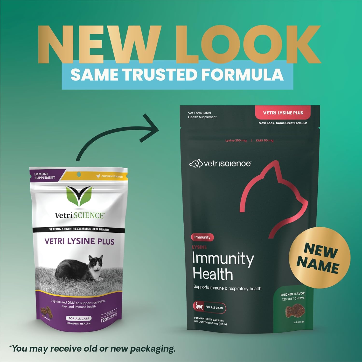 Lysine Immunity Health Chews, 250 Mg Lysine plus Immune Supplement for Cats and Kittens with Allergies, Sneezing, Runny Nose and Watery Eyes, Chicken, 120 Count