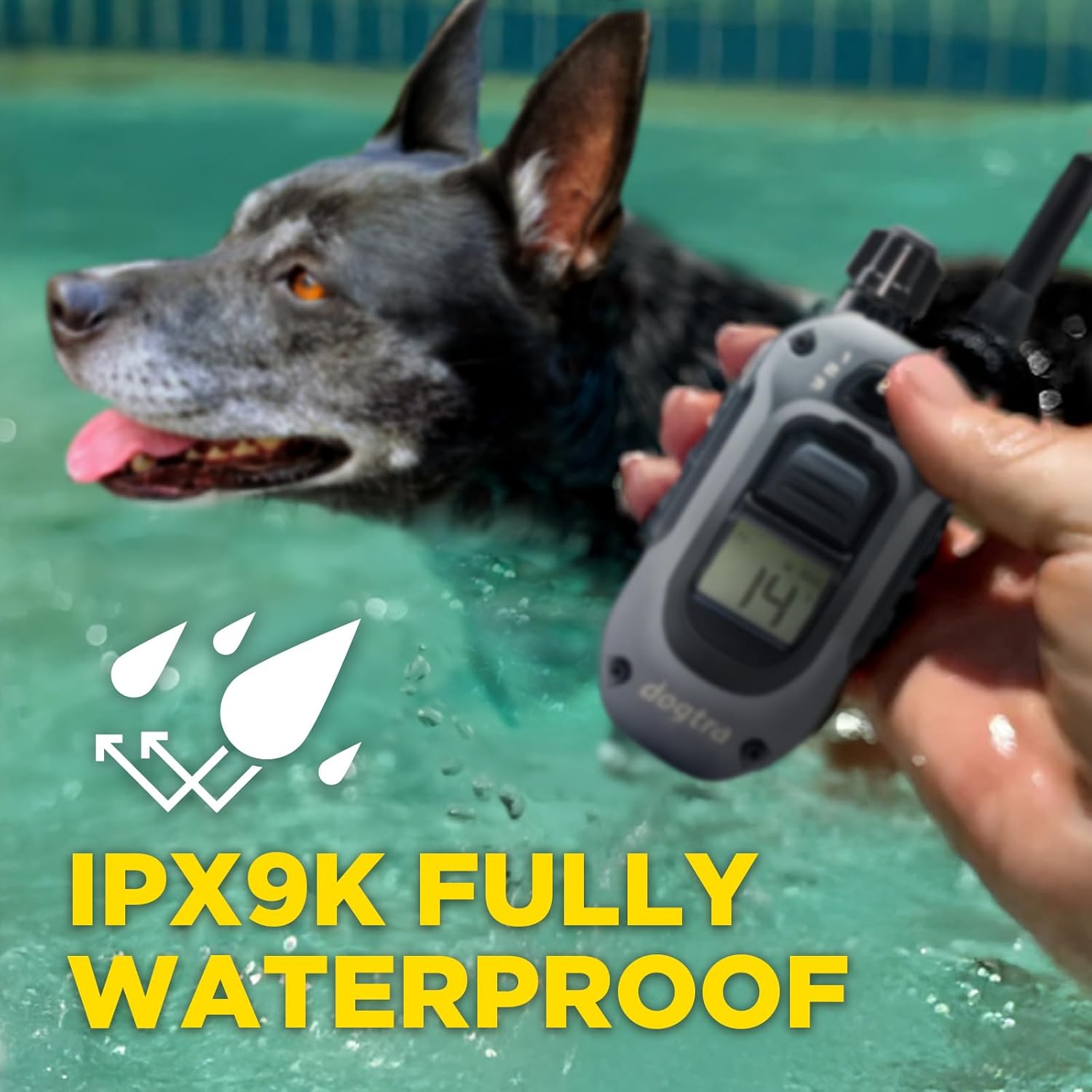 280X E-Collar with Remote [New Edition] 10 Lbs+, 1/2 Mile Range, LED Light, 100 Levels of Precise Control for Stubborn Dogs, Waterproof, Boost for Quick Recall, Vibration, Safety Lock & Tone