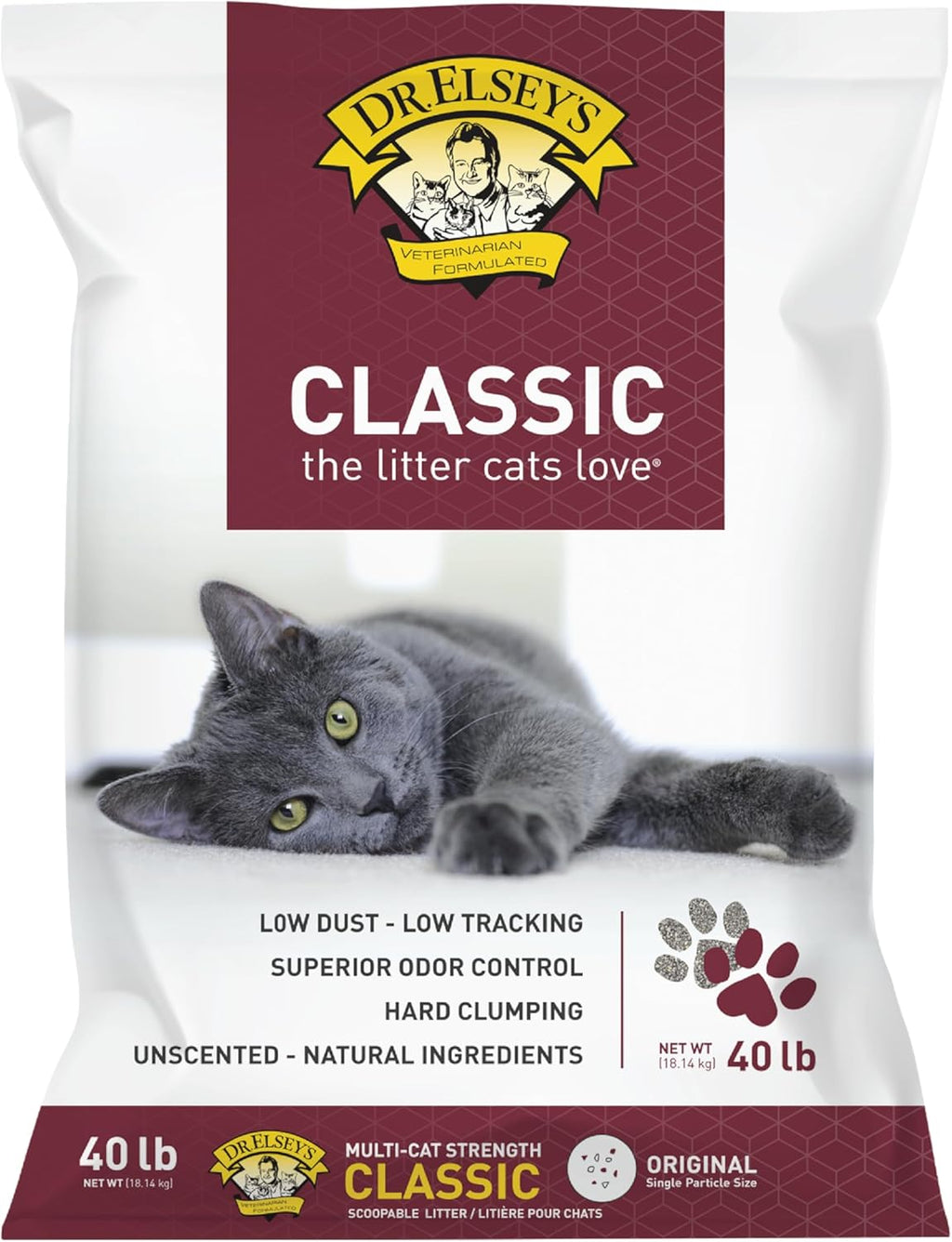 Classic Premium Clumping Cat Litter, 40 Lb Bag