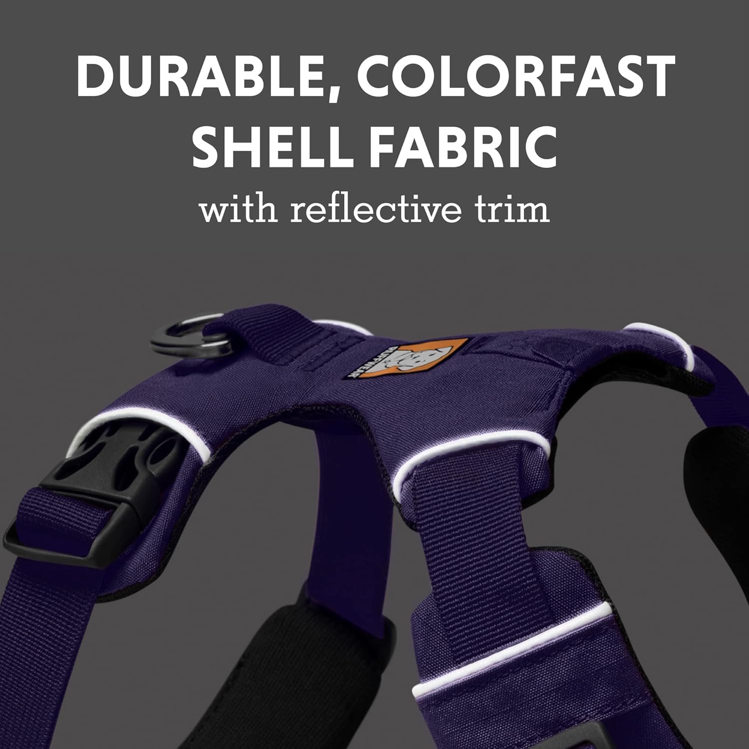 , Front Range Dog Harness, Reflective Soft Padded Everyday Harness with Dual Leash Clips, Adjustable and Lightweight Fit for Training or Walking for All Dogs, Purple Sage, Large/X-Large