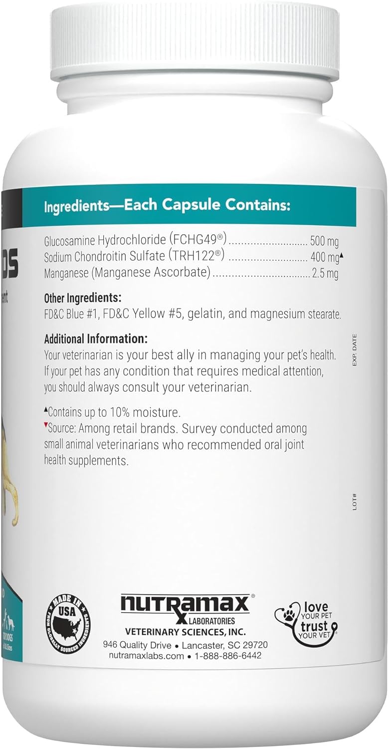 Nutramax Cosequin for Dogs Joint Health Supplement, Contains Glucosamine for Dogs, plus Chondroitin, Supports Healthy Joints, Sprinkle Capsules, 132 Count