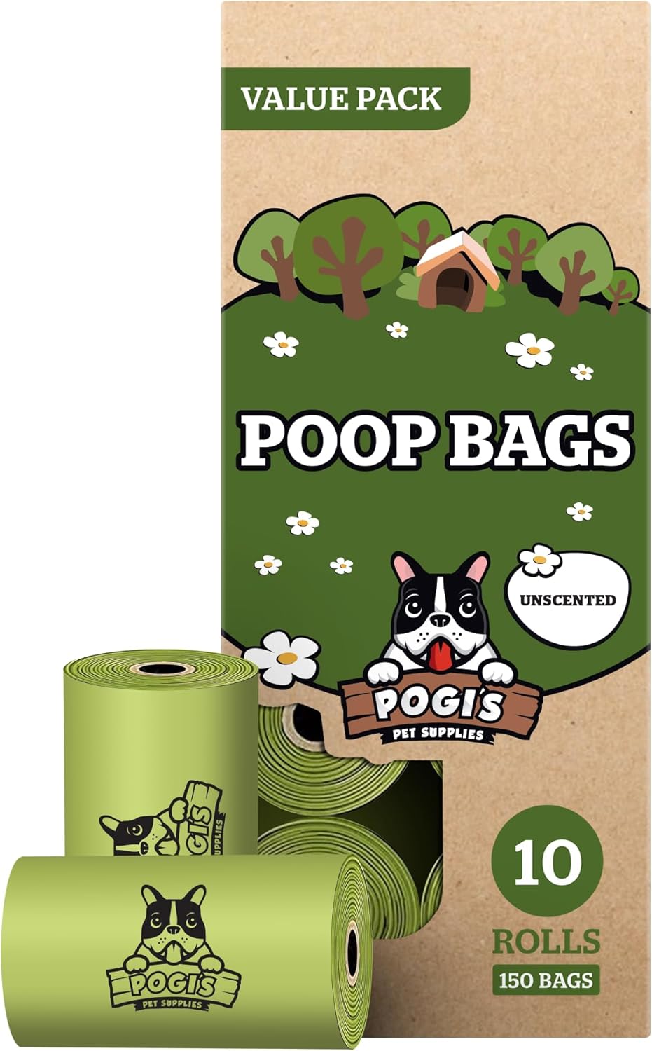 Pogi’S Dog Poop Bags – Leak-Proof & Extra Thick Pet Waste Bags (Fresh Scent, 30 Rolls, 450-Count)