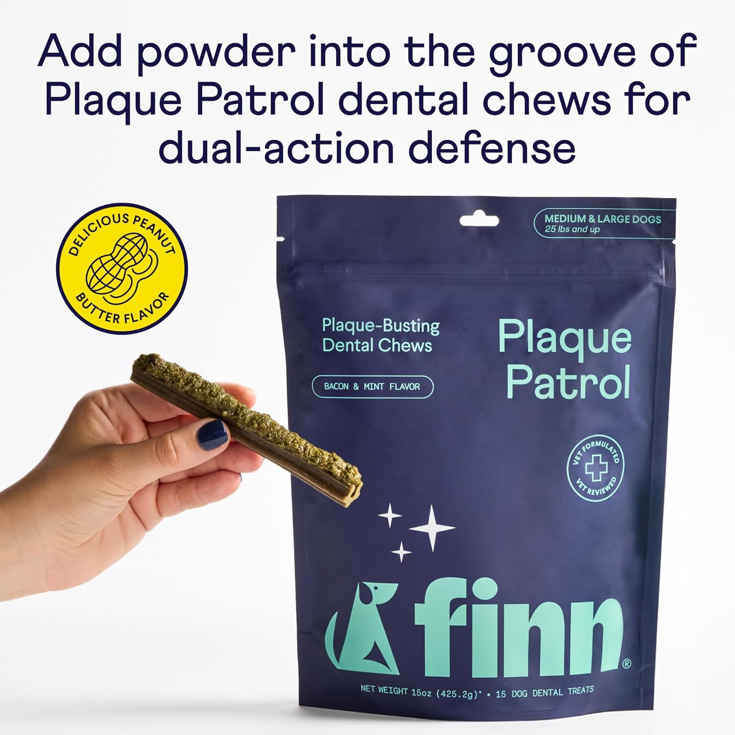 Dental Powder for Dogs | Targets Plaque, Tartar & Bad Breath