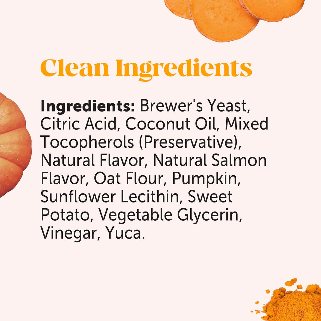 Allergy Skin Health – Allergy Itch Relief & Immune Support Chews with Fish Oil, Probiotics, & Vitamin E – Helps Reduce Normal Shedding, Soothe Sensitive Skin, & Digestive Health (Salmon Flavor, 90 Ct)