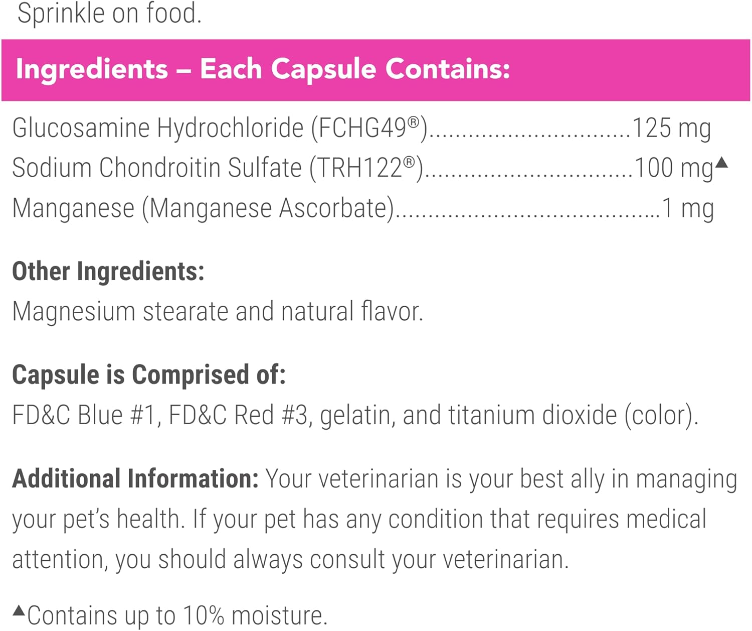 Nutramax Cosequin for Cats Joint Health Supplement, Contains Glucosamine for Cats, plus Chondroitin, Supports Healthy Joints, for All Breeds and Sizes, Sprinkle Capsules, 55 Count
