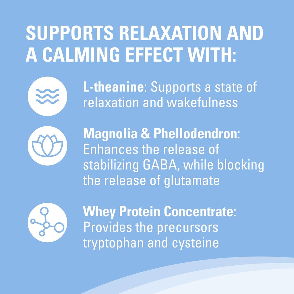 Nutramax Laboratories Calming Behavioral Health Supplement for All Dogs over 8Lbs - with L-Theanine, Magnolia/Phellodendron, and Whey Protein Concentrate, 60 Chewable Tablets