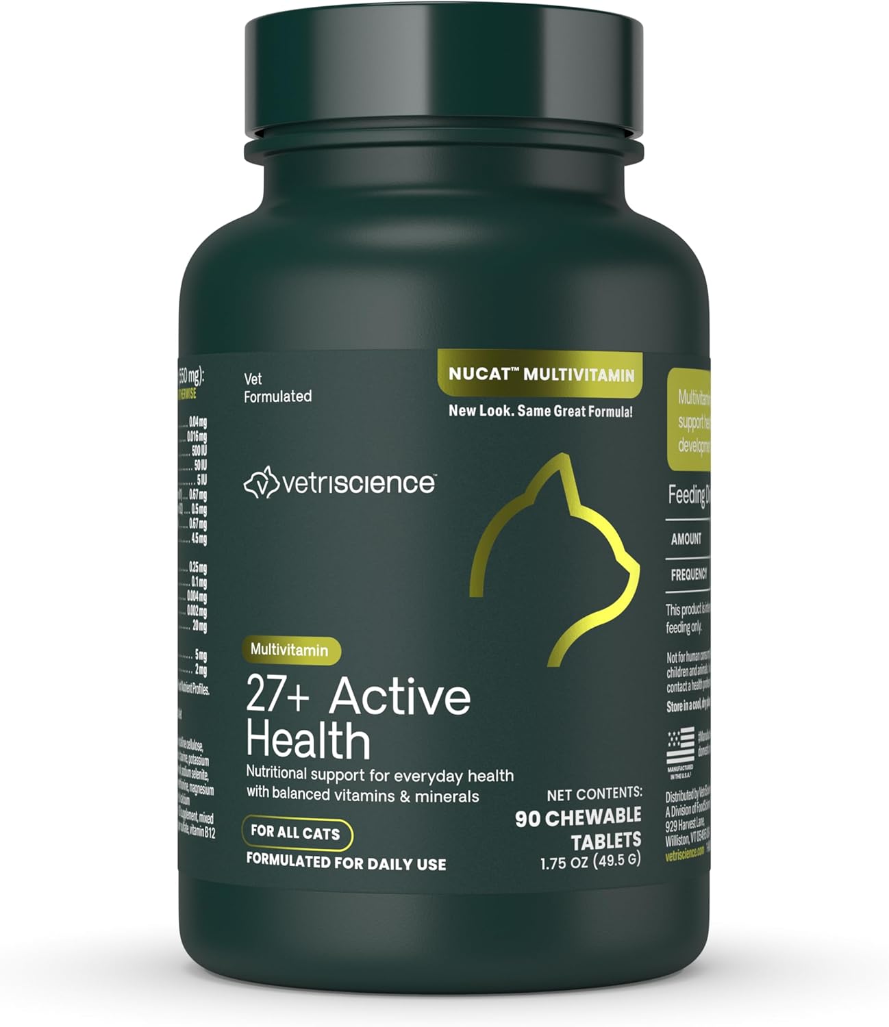 27+ Active Health Multivitamin for Dogs – Vet-Formulated Daily Tablets with Antioxidants, Omega Fatty Acids & B Vitamins,Supports Heart, Brain, Skin, Immune & Joint Health, Duck, 90 Count